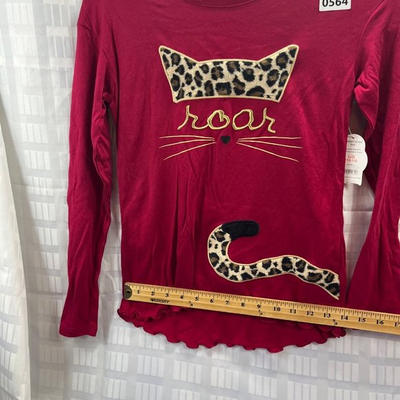 WONDER NATION GIRLS SHIRT SIZE L (10-12) COLOR RED LONG SLEEVE - Picture 6 of 12